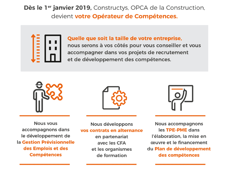 Constructys devient votre Opérateur de Compétences