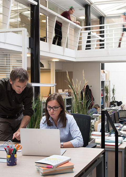 Présentation de la passerelle d'accès à l'étage supérieur